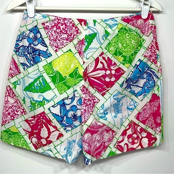 Lilly Pulitzer Callahan costal cotton shorts size 2 - Picture 2 of 10